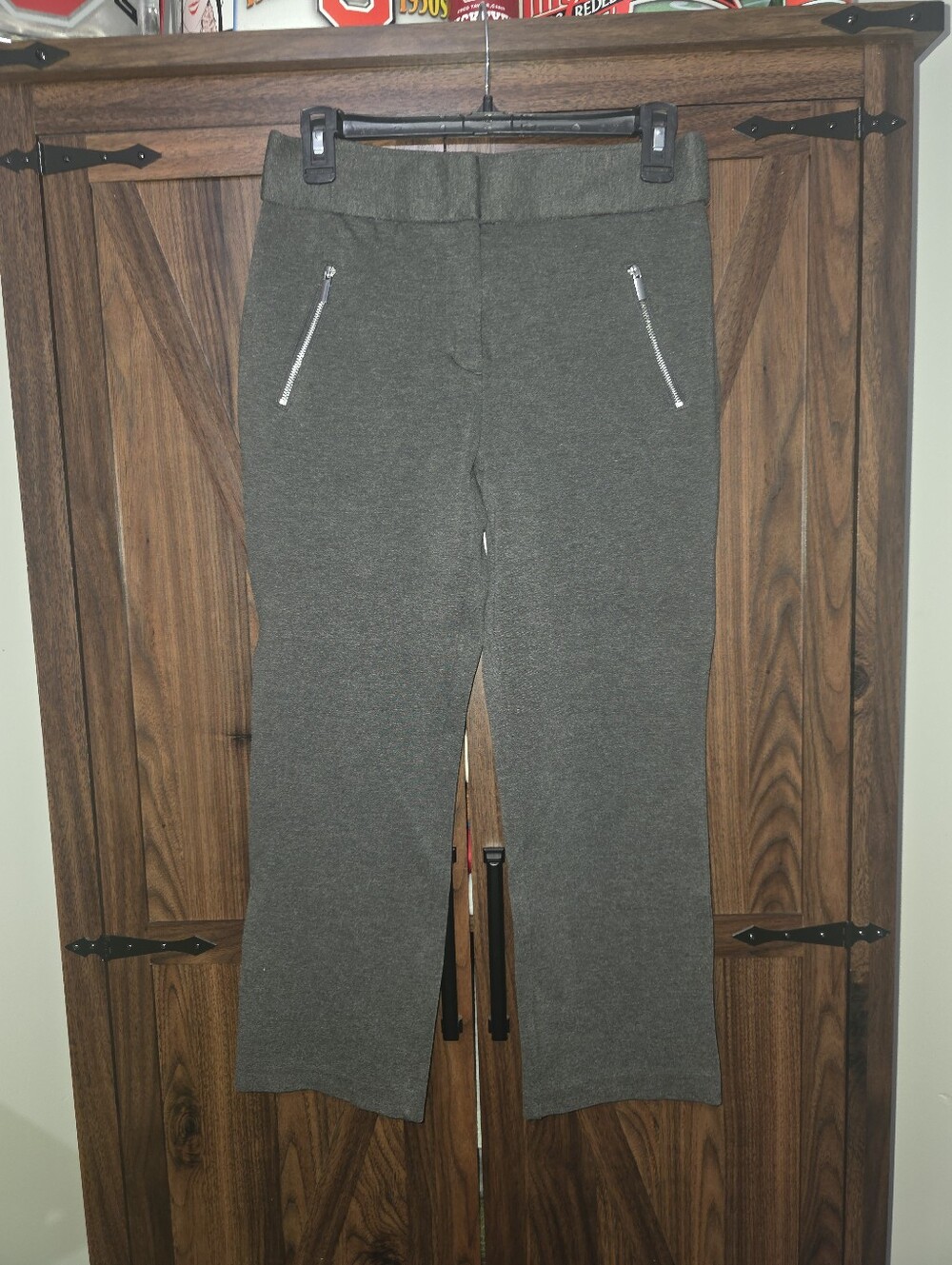Gray WORTHINGTON Cropped Dress Pants Size 4 Regular